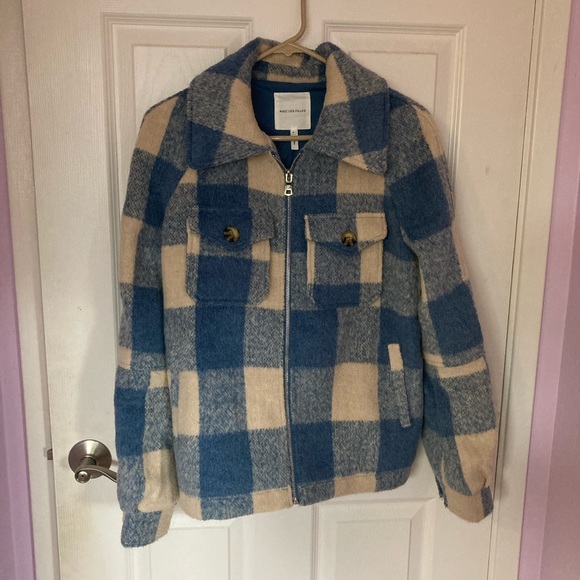 Avec Les Filles fuzzy zip up - Picture 3 of 4